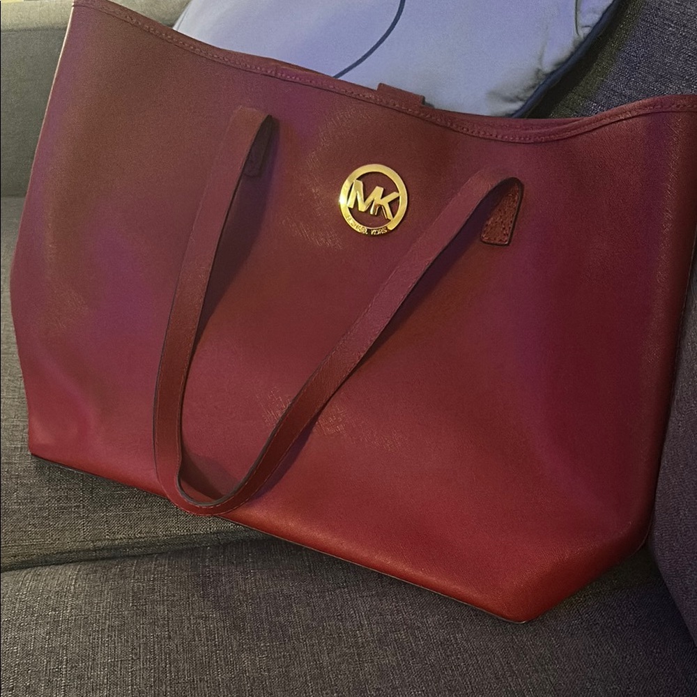 Michael Kors Red Tote Bag